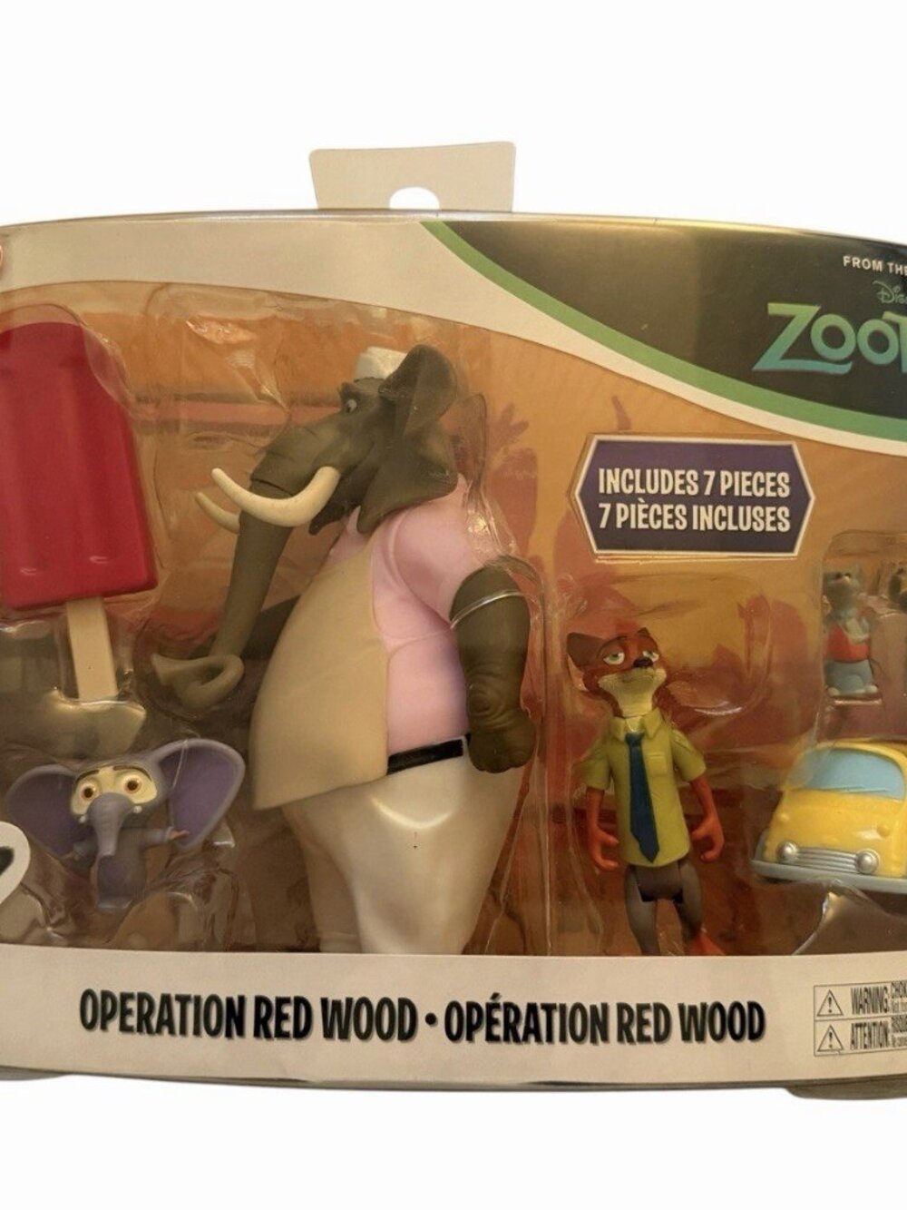 Disney Zootopia Operation Red Wood Action Figure 7 Pc Set Tomy Target Exclusive
